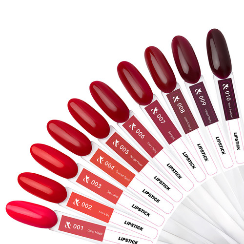 Гель-лак F.O.X Lipstick Collection 004 страстный красный 7 мл (LC - 04) - Фото №2