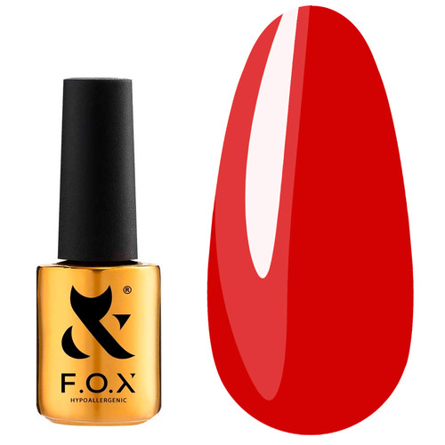 Гель-лак F.O.X Lipstick Collection 004 страстный красный 7 мл (LC - 04) - Фото №1