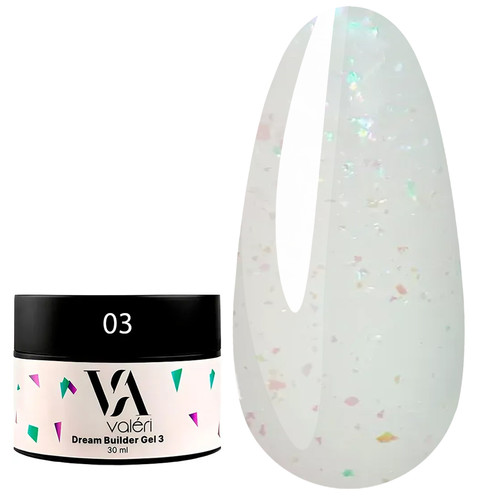 Gel for extension VALERI BUILDER GEL DREAM №03 30 ml - Фото №1