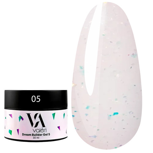 Gel for extension VALERI BUILDER GEL DREAM №05 30 ml - Фото №1