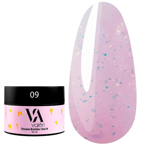 Gel for extension VALERI BUILDER GEL DREAM №09 30 ml - Фото №1
