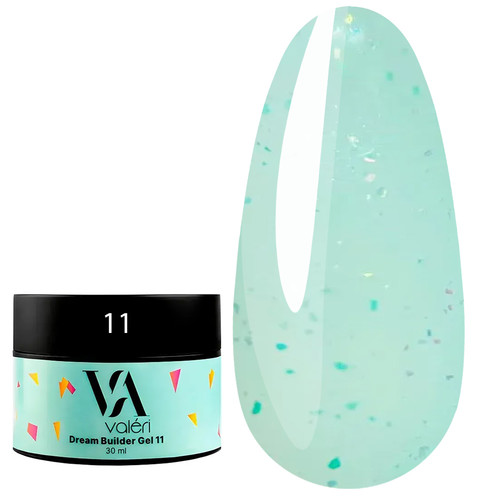 Gel for extension VALERI BUILDER GEL DREAM №11 30 ml - Фото №1