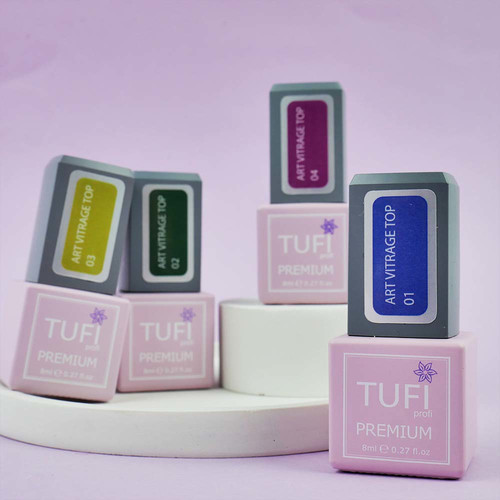 Топ TUFI profi ART VITRAGE TOP 03 Солнечный Желтый 8 мл (0321721) - Фото №4