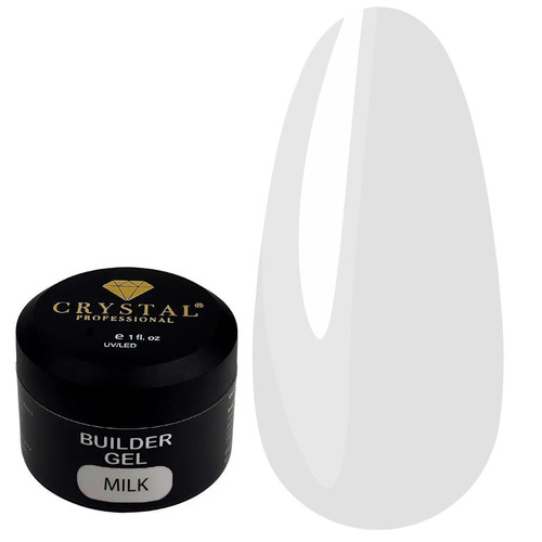 Гель для наращивания Crystal Builder Gel Milk 30 мл - Фото №1