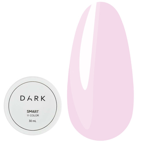 Gel for extension DARK Smart Builder Gel 11 milky lilac 30 ml - Фото №1