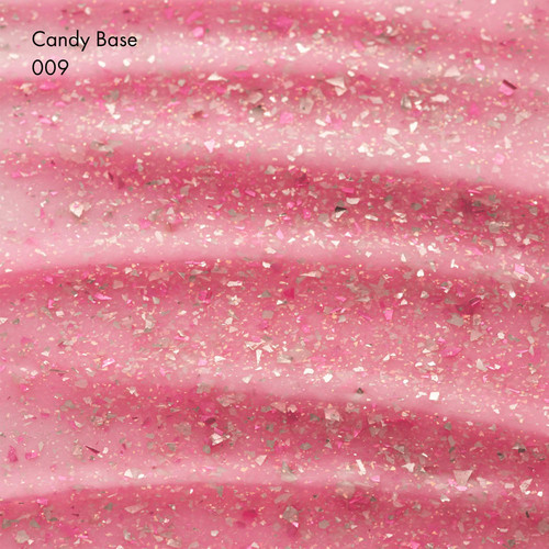 База F.O.X Candy Base 007 молочный с блестками и розово-красной поталью 10 мл - Фото №2