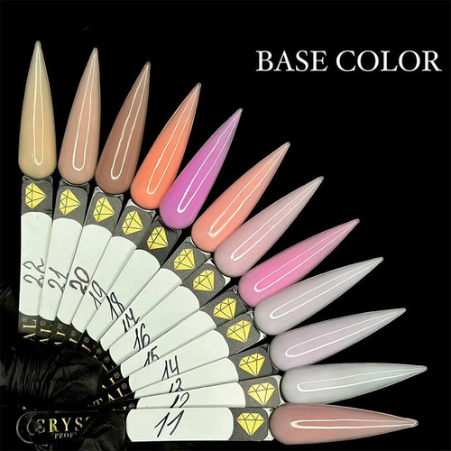 База для ногтей Crystal Base Color №13 молочно-лиловый 12 мл - Фото №2