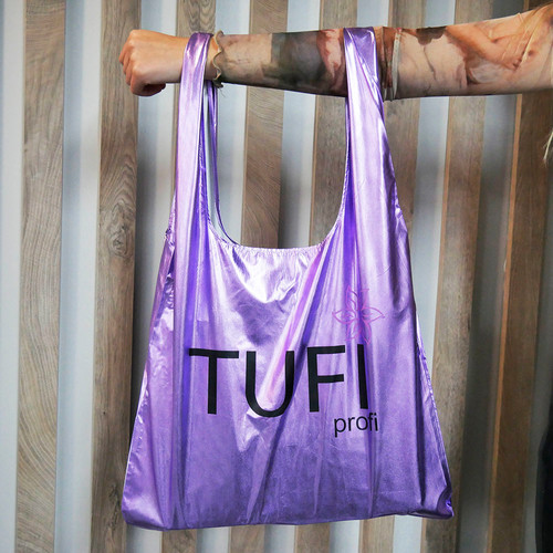TUFI profi PREMIUM Purple shopper bag with logo (0317573) - Фото №2