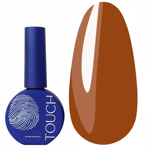 Гель-лак Touch Solo Gel Polish 13 однофазный 3в1 карамельно-коричневый 9 мл - Фото №1