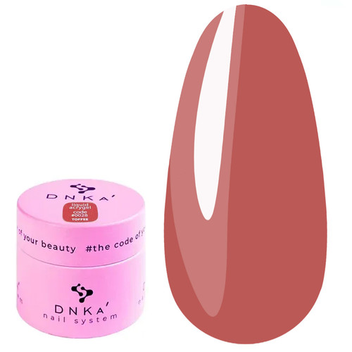 Акрил-гель для ногтей DNKa Liquid Acrygel №0028 Toffee 15 мл (LAD0028-15) - Фото №1