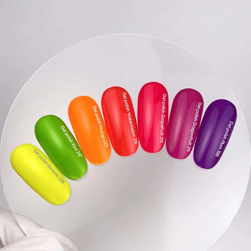 Gel polish NAILSOFTHEDAY Dragonfruit 211 neon fuchsia 10 ml - Фото №2