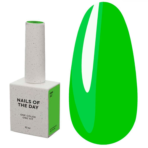 Gel polish NAILSOFTHEDAY Kiwi 247 neon green 10 ml - Фото №1