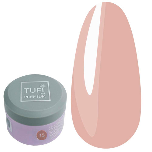 Gel for extension TUFI profi Builder Gel UV/LED 15 Peach 30 ml (0324529) - Фото №1