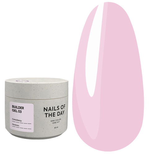Гель для наращивания NAILSOFTHEDAY Builder Gel 03 нежно-розовый 30 мл - Фото №1