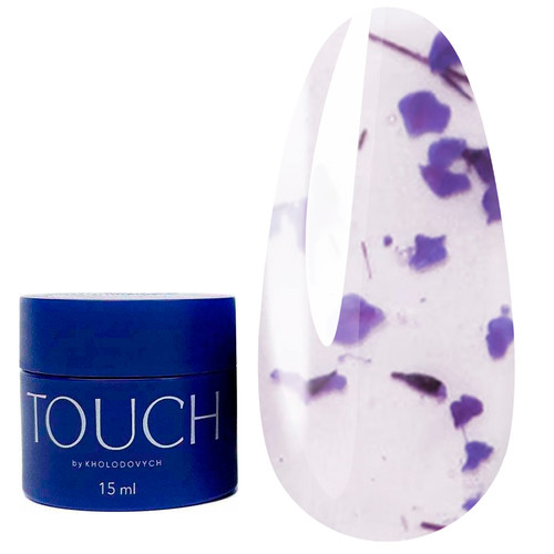 Gel for extension TOUCH Gardens builder gel 02 milky lilac 15 ml - Фото №1