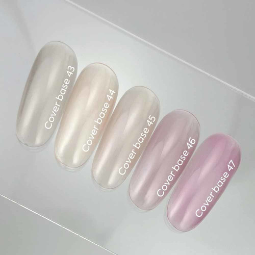 База для ногтей NAILSOFTHEDAY Cover NEW Formula №46 полупрозрачный припыленно-розовый 10 мл - Фото №4