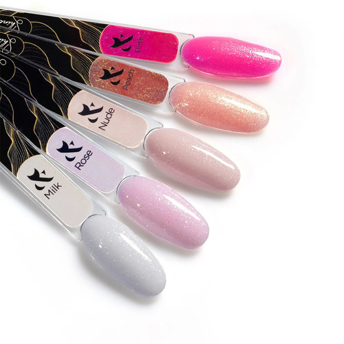 Gel for extension FOX Shine Gel Pink 15 ml - Фото №2