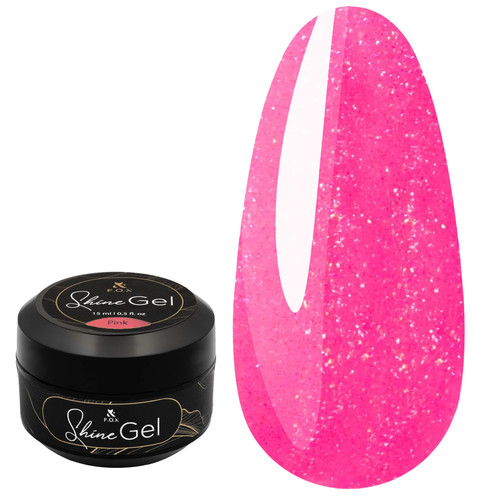 Gel for extension FOX Shine Gel Pink 15 ml - Фото №1