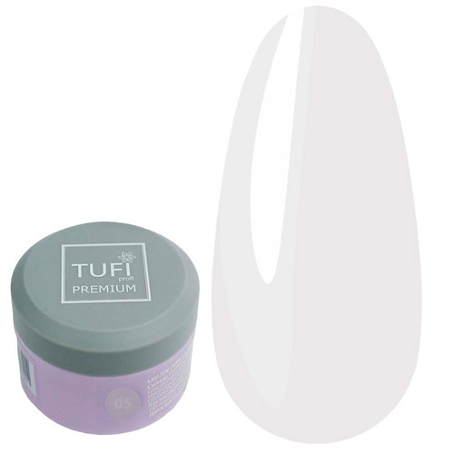 Gel for extension TUFI profi Builder Gel UV/LED 05 Baby Milk 15 ml (0324493) - Фото №1