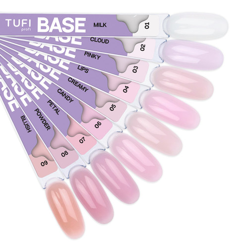 База для ногтей TUFI profi Cover base coat 09 Blush 10 мл (0326528) - Фото №4