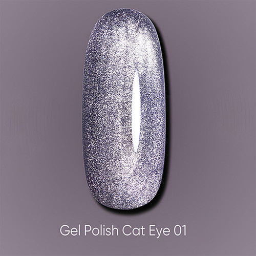 Гель-лак DARK Cat Eye 01 светло-фиолетовый 10 мл - Фото №3
