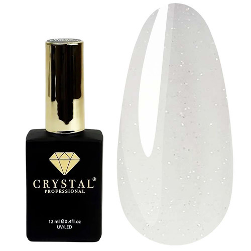 Акрил-гель для ногтей Crystal Liquid Acryl Gel №11 молочный с блестками 12 мл - Фото №1