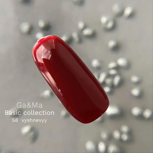 Гель-лак GA&MA Basic collection 058 вишневый 10 мл (7700251) - Фото №2