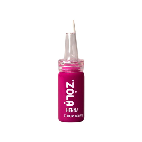 SALE Хна для бровей ZOLA "Henna ZOLA №07 Ebony Brown" тёмный оттенок 10г
