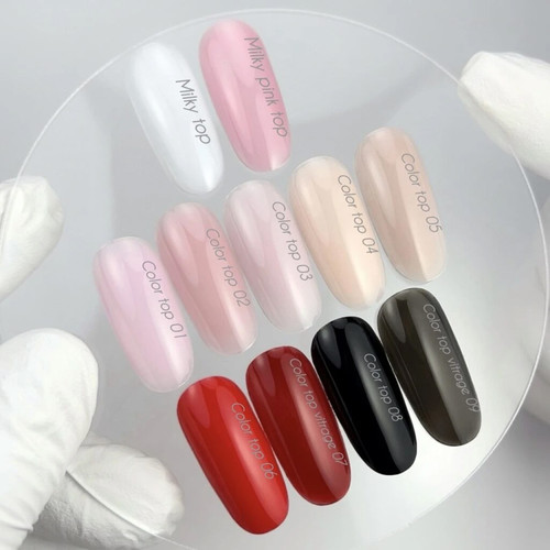 Топ NAILSOFTHEDAY Color top 03 пыльно-розовый 10 мл - Фото №3