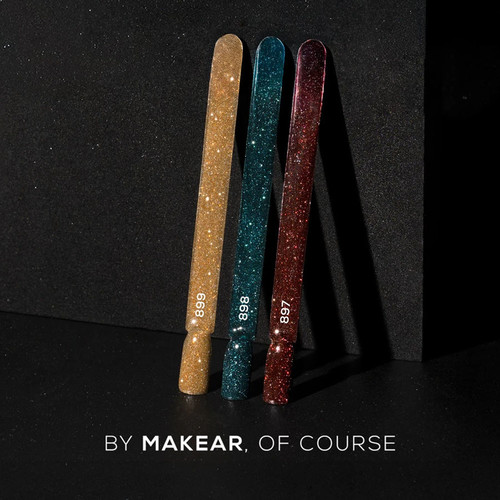 Гель-лак MAKEAR 897 бордовый светоотражающий 8 мл - Фото №5