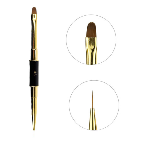 Двусторонняя кисть Crystal Professional 6 мм/8 мм - 9 мм - Фото №1