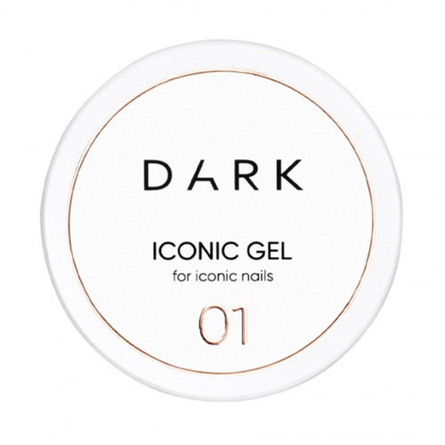 Gel for extension DARK Iconic Gel 01 transparent 30 ml - Фото №1