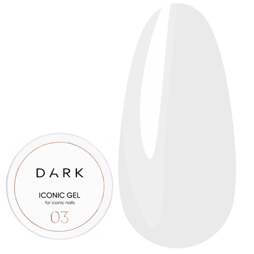 Gel for extension DARK Iconic Gel 03 milk 30 ml - Фото №1