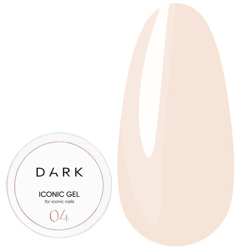 Gel for extension DARK Iconic Gel 04 light peach 30 ml - Фото №1
