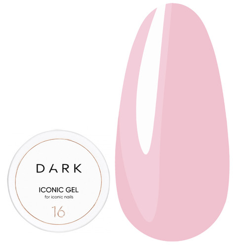 Gel for extension DARK Iconic Gel 16 pink 30 ml - Фото №1