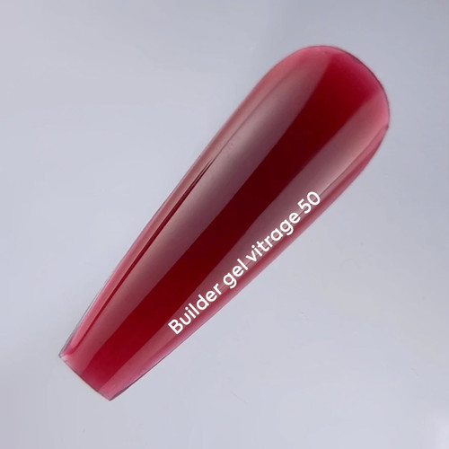 Gel for extension NAILSOFTHEDAY Builder gel 050 Vitrage red 15 ml - Фото №5