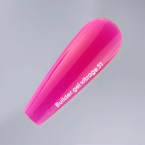 Gel for extension NAILSOFTHEDAY Builder gel 051 Vitrage pink 15 ml - Фото №5