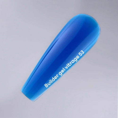 Gel for extension NAILSOFTHEDAY Builder gel 053 Vitrage blue 15 ml - Фото №5