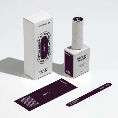 Gel polish NAILSOFTHEDAY Color of the month January 2026 Midnight 10 ml - Фото №7