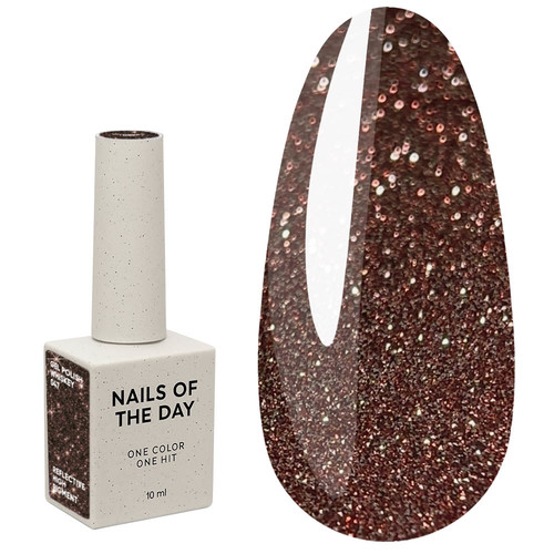 NAILSOFTHEDAY Gel Polish 047 Whiskey brown reflective 10 ml - Фото №1