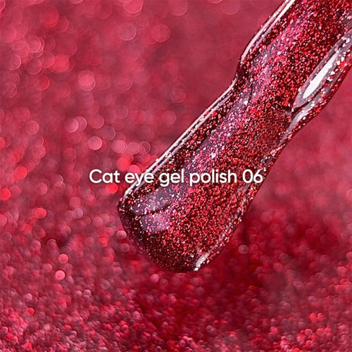 NAILSOFTHEDAY Cat Eye Gel Polish 06 red 6 ml - Фото №2