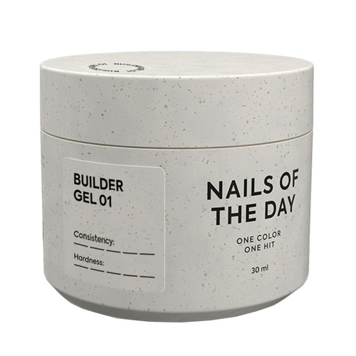 Gel for extension NAILSOFTHEDAY Builder gel 01 transparent 30 ml - Фото №1