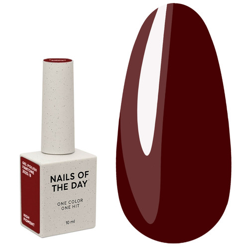 Гель-лак NAILSOFTHEDAY Let's special Pantone 2025/8 бордовый 10 мл - Фото №1