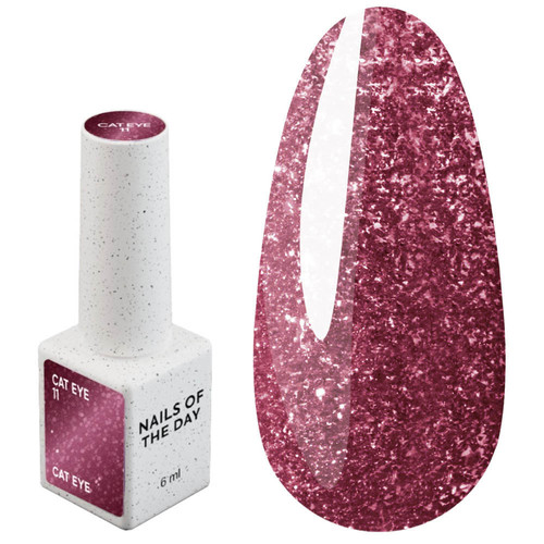 NAILSOFTHEDAY Cat Eye Gel Polish 11 cherry 6 ml - Фото №1
