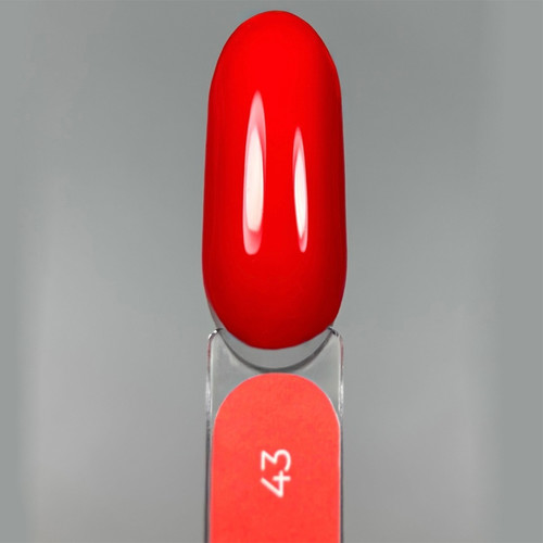 Гель-лак Touch Gel Polish 43 ярко-красный 9 мл - Фото №4