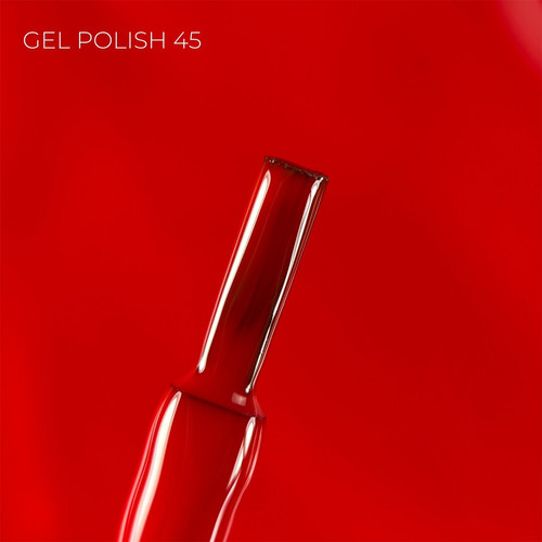 Гель-лак Touch Gel Polish 45 классический красный 9 мл - Фото №2