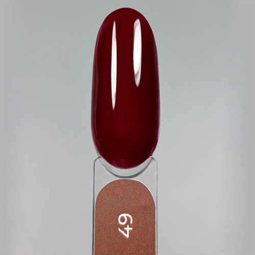 Гель-лак Touch Gel Polish 49 темно-бордовый 9 мл - Фото №4