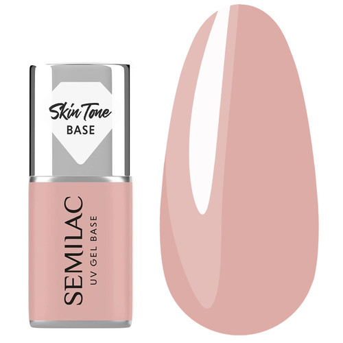 База для ногтей Semilac Skin Tone Cover Base Pale Beige 7 мл - Фото №1