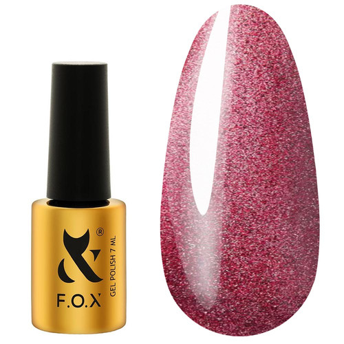 Гель-лак FOX Moulin Rouge 003 красно-розовый кошачий глаз 7 мл