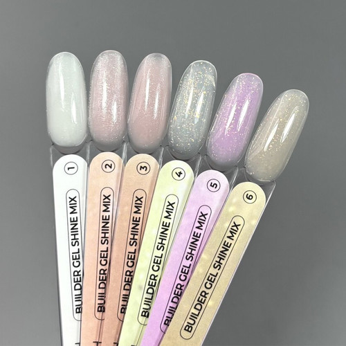 Gel for extensions TOUCH Builder gel Shine mix 05 pink with leaf 15 ml - Фото №5